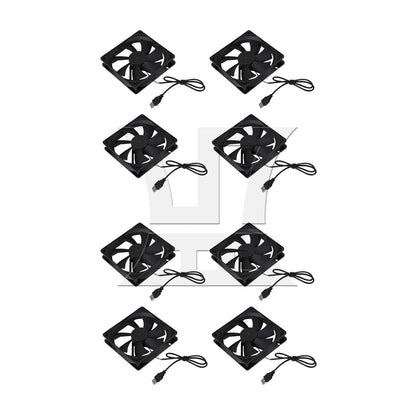 BQLZR  Black DC 5V USB 12cm Computer Case Exhaust Fan Desktop Cooling Tool