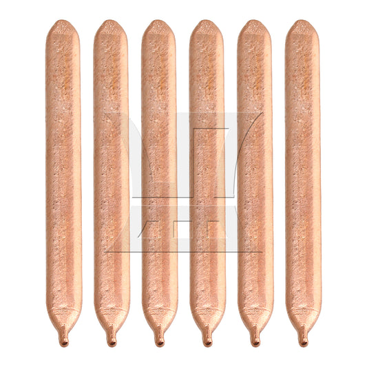 BQLZR Copper Computer Flat Heat Pipe 0.3x0.8x8cm Gold for Cpu Cooler