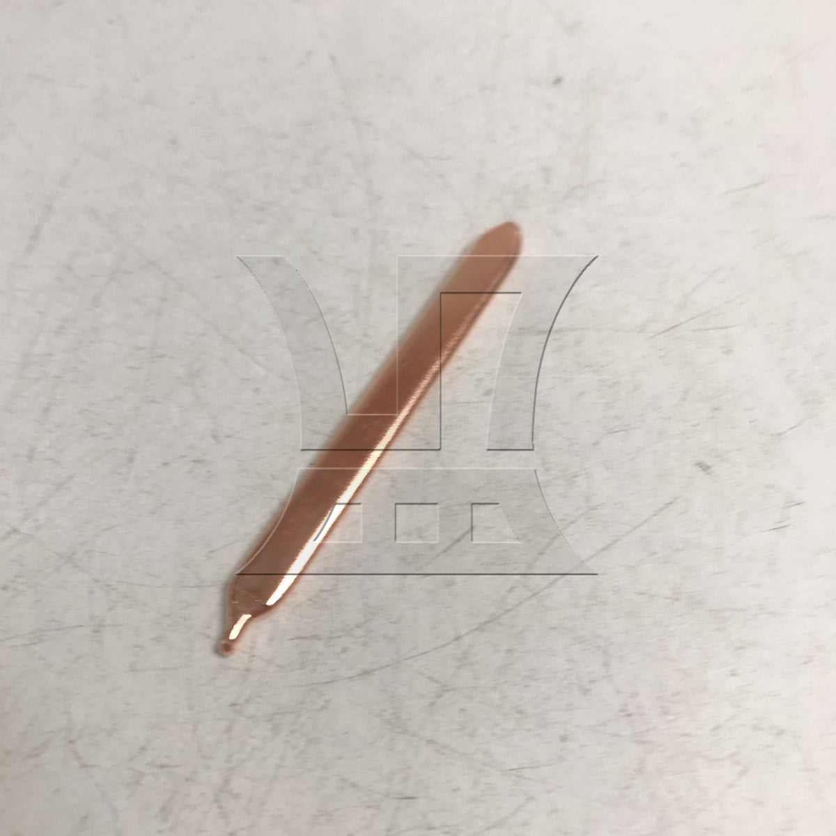 BQLZR Copper Computer Flat Heat Pipe 0.3x0.8x8cm Gold for Cpu Cooler