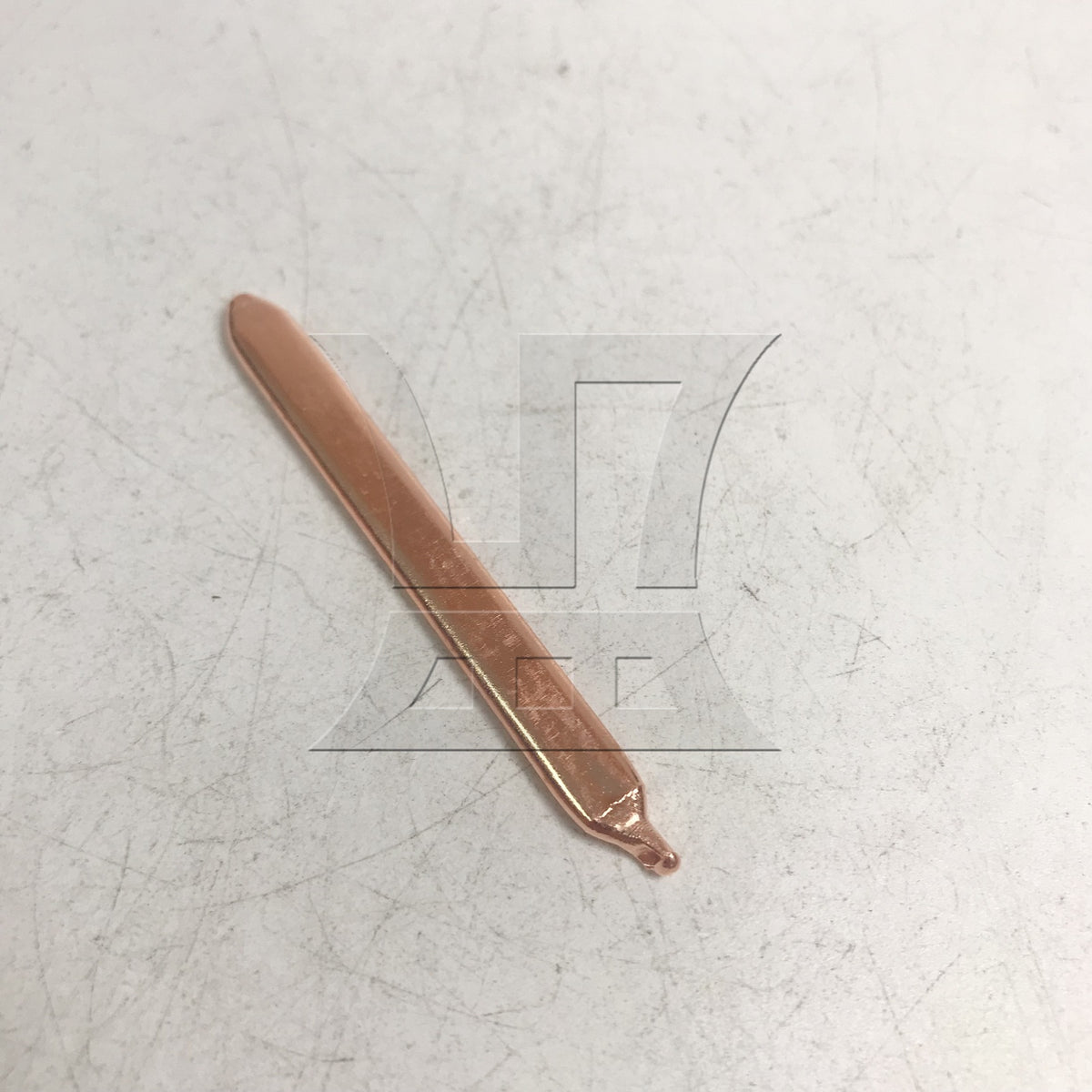BQLZR Copper Computer Flat Heat Pipe 0.3x0.8x8cm Gold for Cpu Cooler