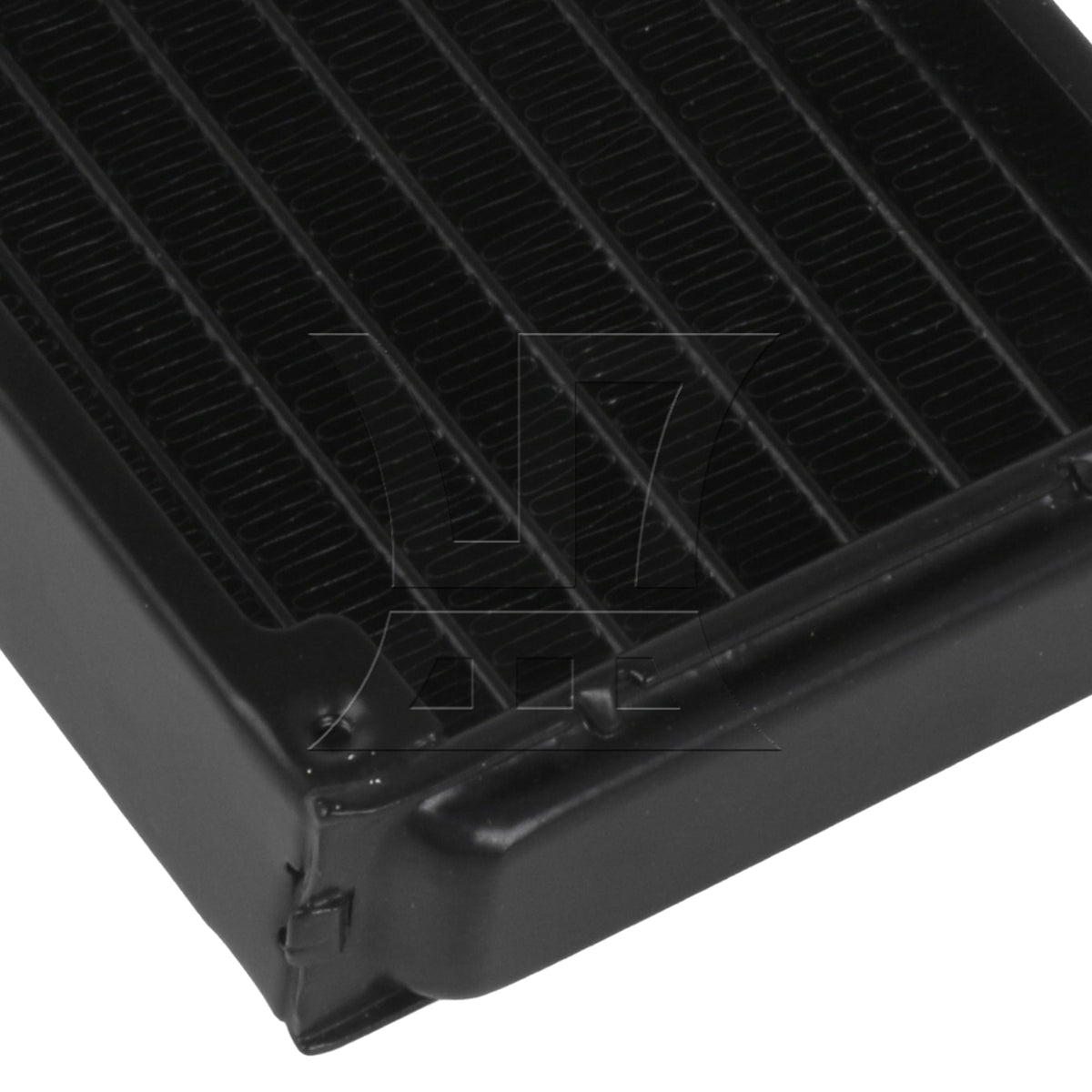 BQLZR 3 Pieces Metal Head Cooling Computer CPU Heat Exchanger Radiator 80 Row Black