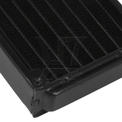 BQLZR 3 Pieces Metal Head Cooling Computer CPU Heat Exchanger Radiator 80 Row Black