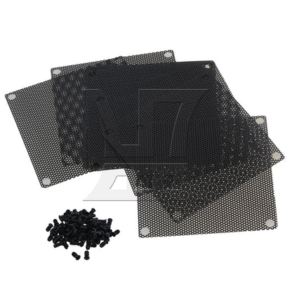 BQLZR Black 80 x 80mm PC Computer Chassis Fan Filter Mesh Metal Strainer
