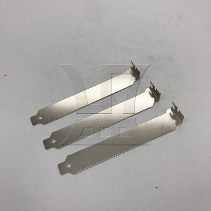 BQLZR 3pcs Computer PCI Slot Cover Plate Flat Side Silver for Computer Speaker Grille Dustproof High Strength No Deformation