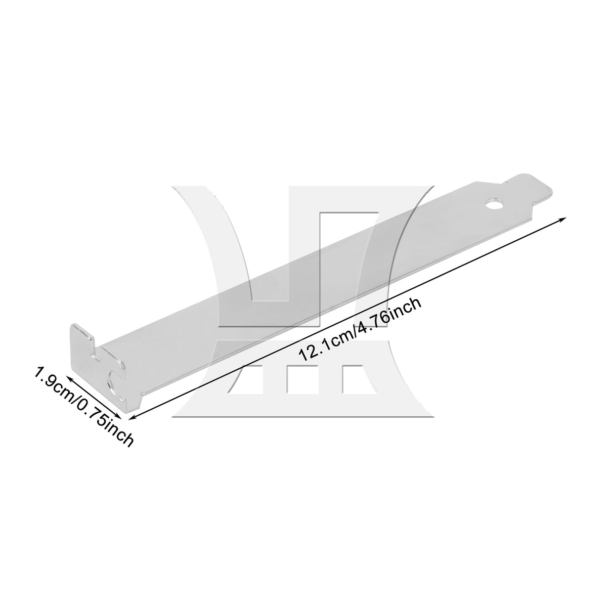 BQLZR 3pcs Computer PCI Slot Cover Plate Flat Side Silver for Computer Speaker Grille Dustproof High Strength No Deformation