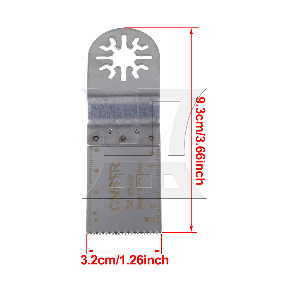 BQLZR Stainless Steel Oscillating Tool Scraper 1.26" Width x 40mm