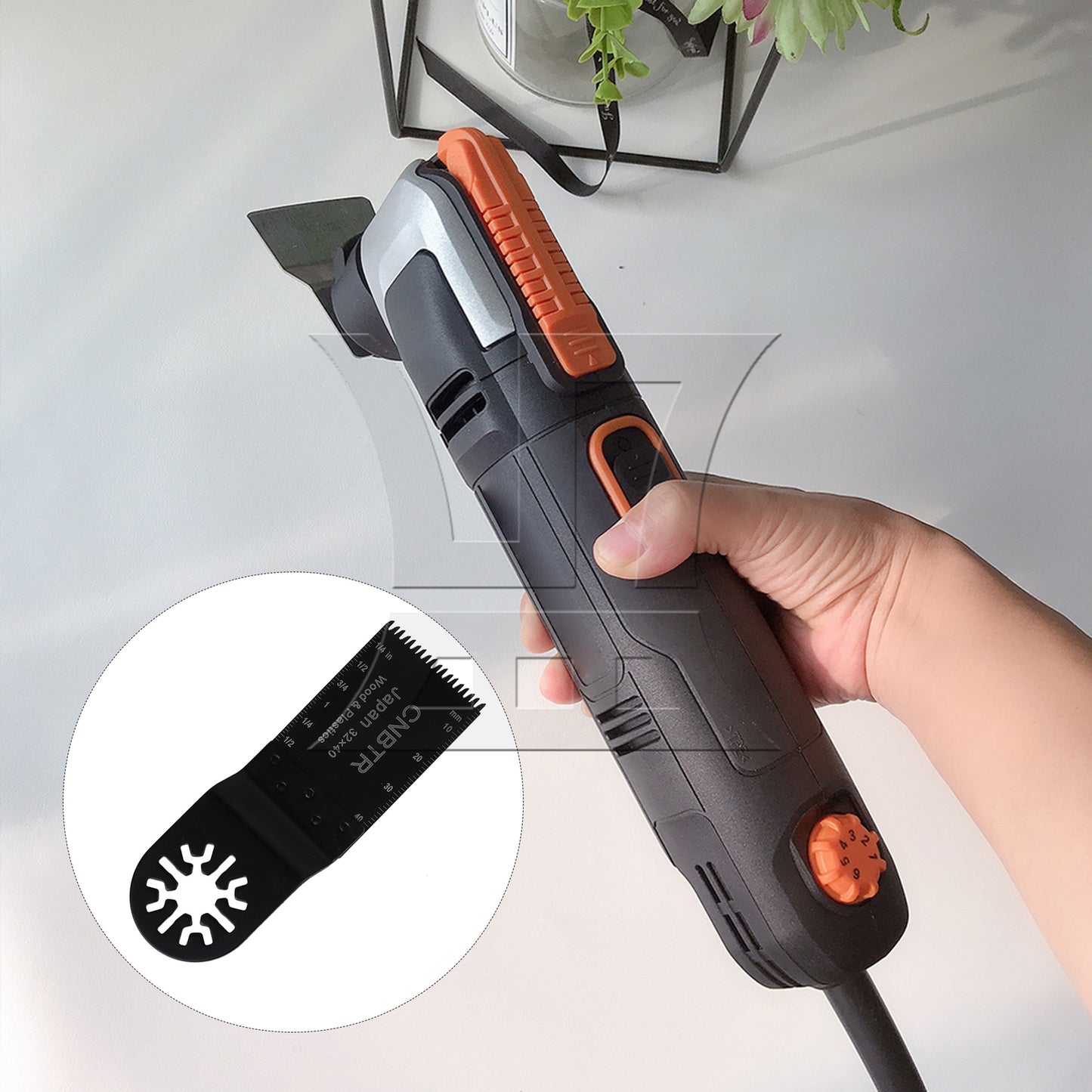 BQLZR General-purpose high-carbon steel oscillating saw blade (Japanese teeth) 32*40mm