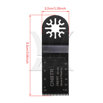 BQLZR General-purpose high-carbon steel oscillating saw blade (Japanese teeth) 32*40mm
