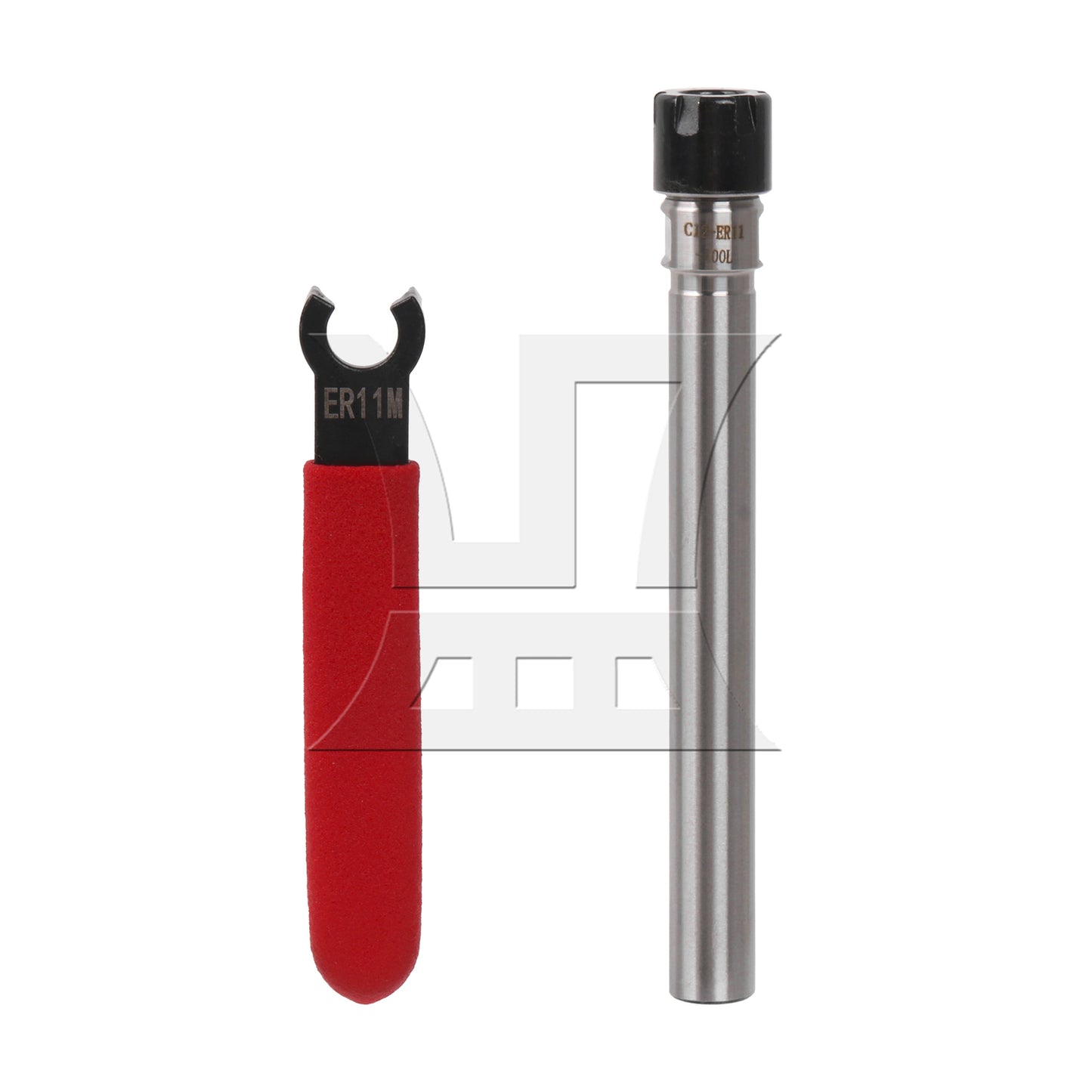 BQLZR 14pcs Steel CNC ER11 Workholding Spring Collect + Shank Chuck with Wrench