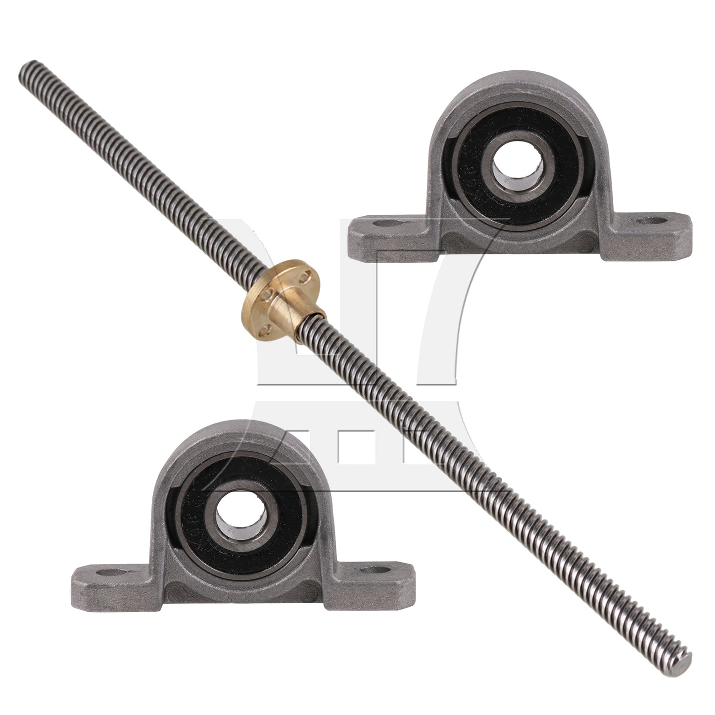 BQLZR  Dia Lead Screw & 8MM Pillow Block Mounted Bearing Set