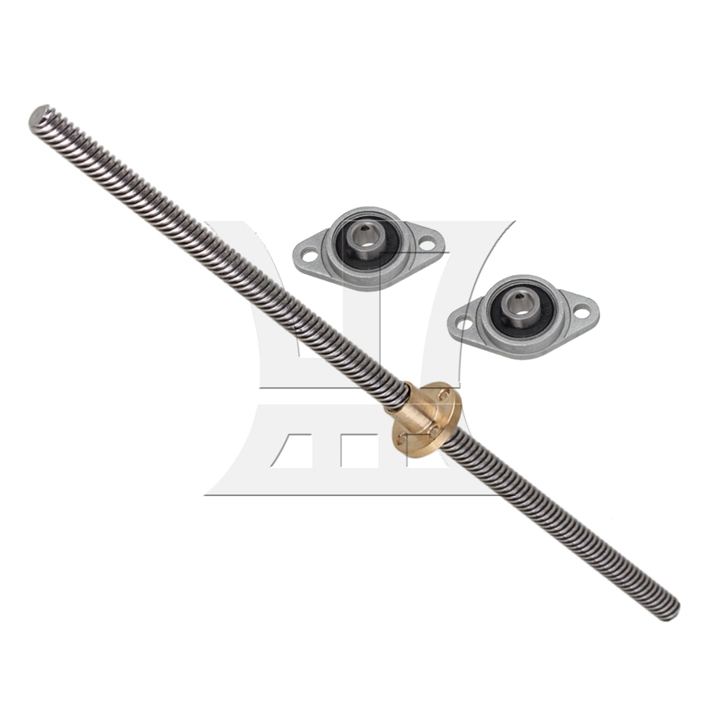 BQLZR  Dia Lead Screw & 8MM Pillow Block Mounted Bearing Set