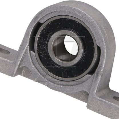 BQLZR Horizontal 2mm Lead 400mm Length Lead Screw Rod Bearing Pillow Block Set