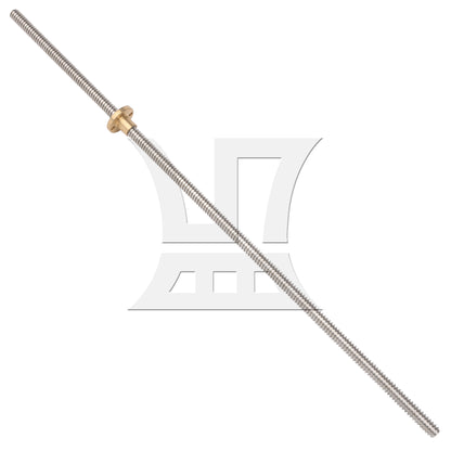 BQLZR Horizontal 2mm Lead 400mm Length Lead Screw Rod Bearing Pillow Block Set