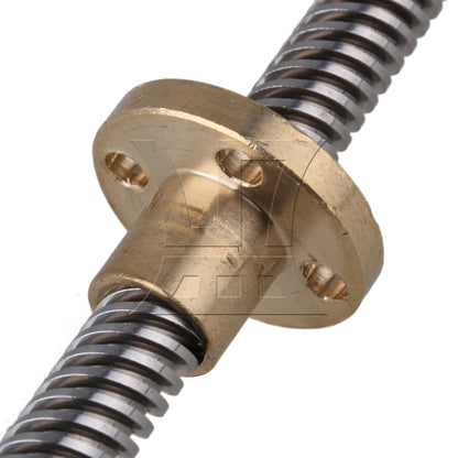 BQLZR Vertical 8mm 350mm Length Lead Screw Rod Flange Pillow Block Set