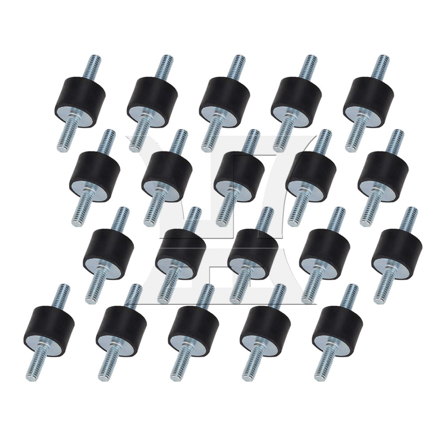 BQLZR 6mm Double Ends Screw Against-Vibration Mount Silentblock For Water Pump