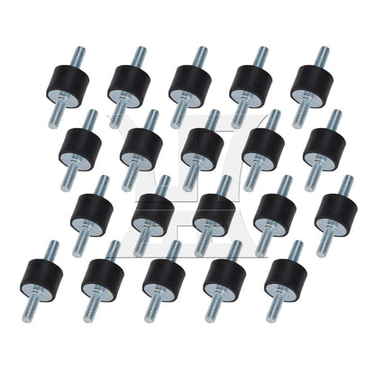 BQLZR 6mm Double Ends Screw Against-Vibration Mount Silentblock For Water Pump