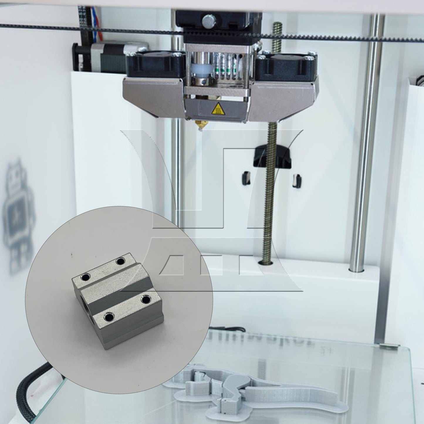 BQLZR Linear Ball Bearing Rail Guide Support 20cm Shaft Optical