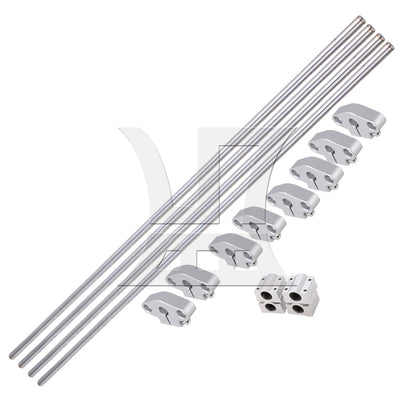 BQLZR Cylinder Linear Shaft 19.69x0.31 Inch for Injection Molding Machine