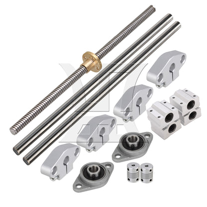 BQLZR Linear Ball Bearing Rail Guide Support 20cm Shaft Optical