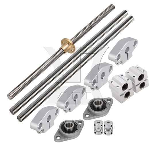 BQLZR Linear Ball Bearing Rail Guide Support 20cm Shaft Optical