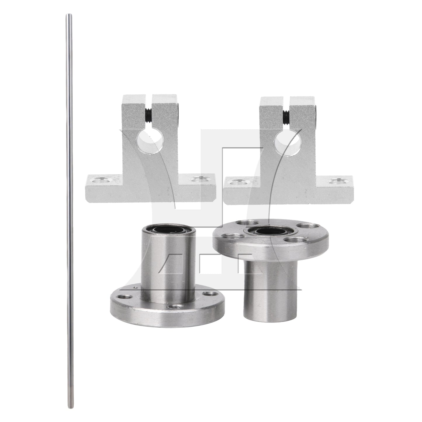 BQLZR  LMF8UU Round Flange Linear Bearing for 8mm Linear Shaft CNC Machine