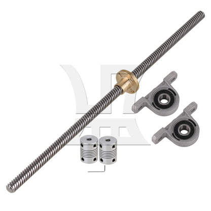 BQLZR  Dia Lead Screw & 8MM Pillow Block Mounted Bearing Set