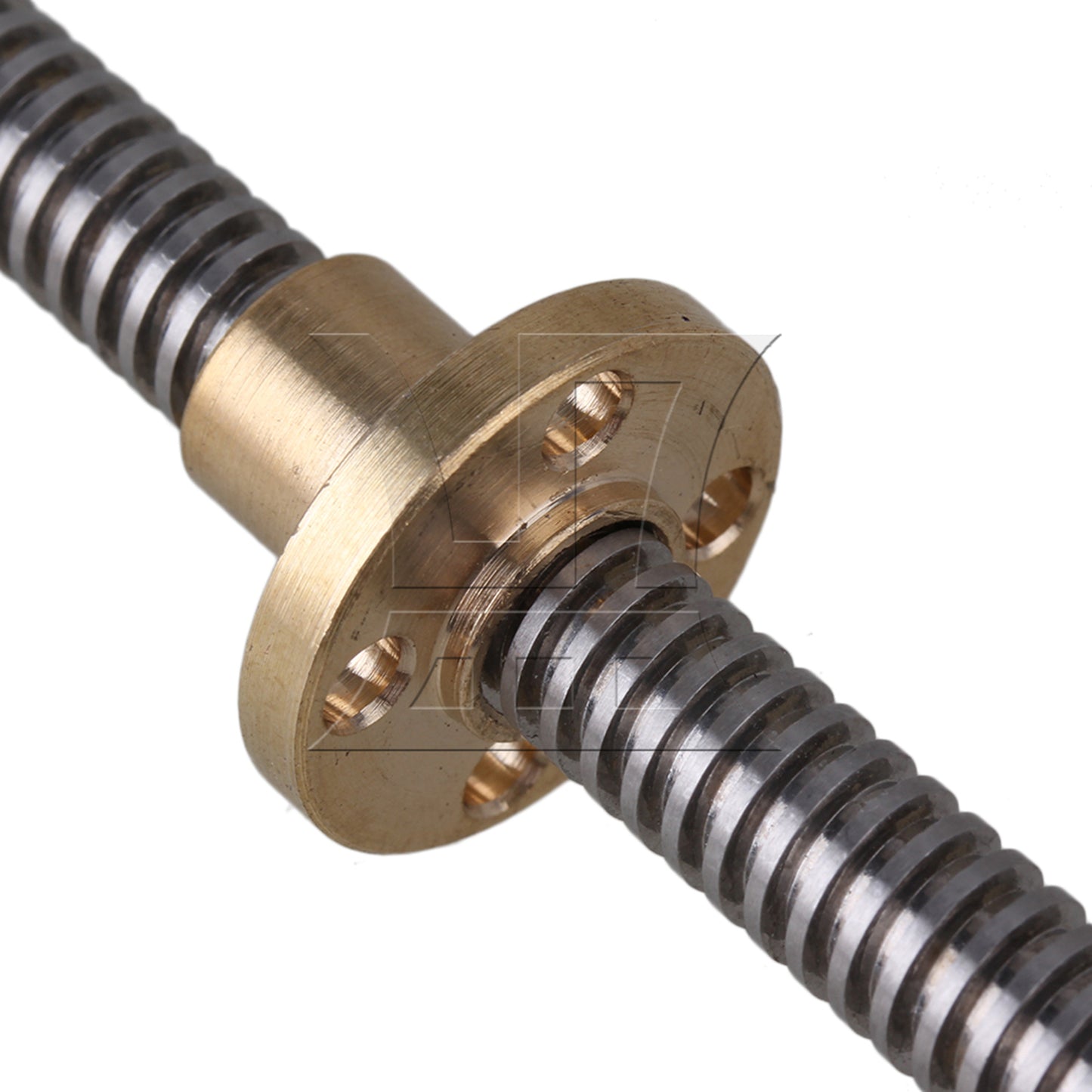 BQLZR Vertical 2mm Lead Screw 350mm T8 Lead Nut Flange Mounting Bearing Set