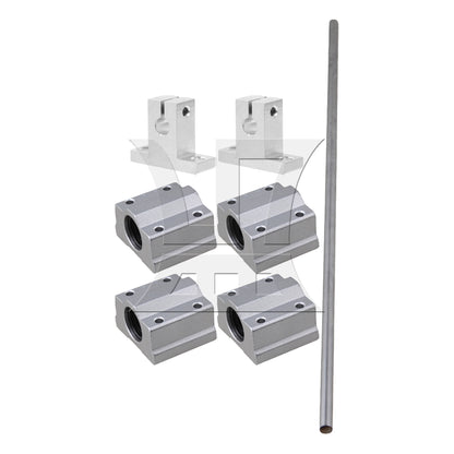 BQLZR Horizontal Rail Shaft Support 400mm Long 8mm Cylinder Liner Axis Set