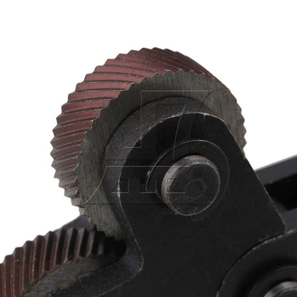 BQLZR Steel Diagonal Coarse Linear Knurl Wheel Knurling Roller Tool Set of 7