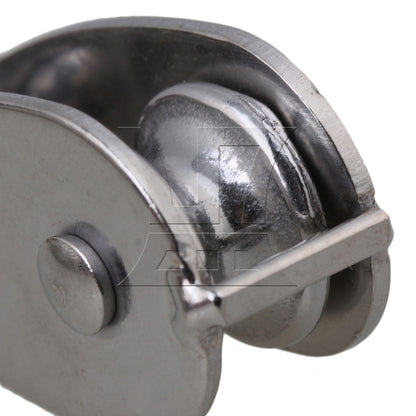 BQLZR 10 x M20 Stainless Steel 304 Single Pulley Block with Dia 20mm Wheel