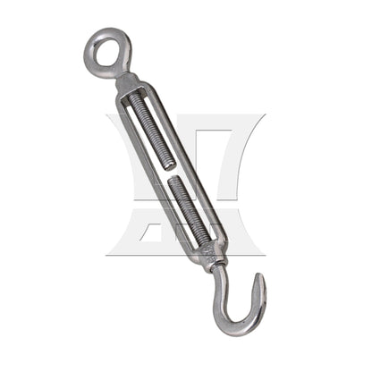BQLZR BQLZR Silver M5 Hook & Eye Turnbuckle Wire Rope 304 Stainless Steel