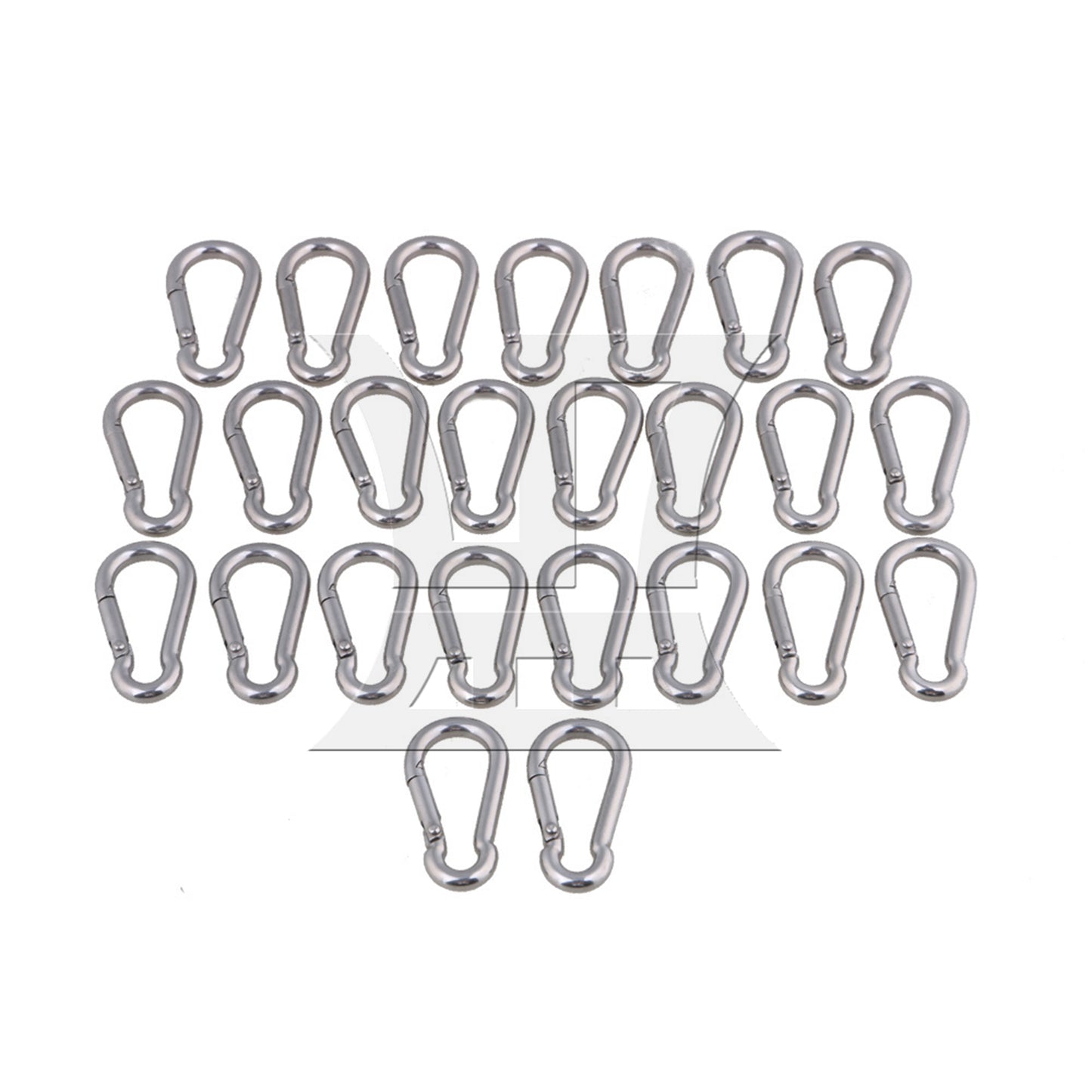 BQLZR 304 Stainless steel Spring Snap Hooks M4 for Quick Connect Removal Rope