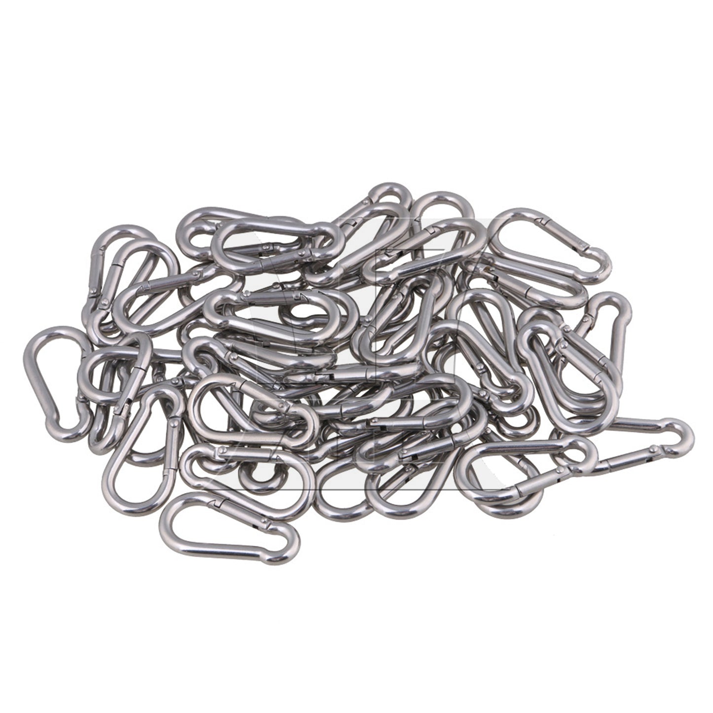 BQLZR 304 Stainless steel Spring Snap Hooks M4 for Quick Connect Removal Rope