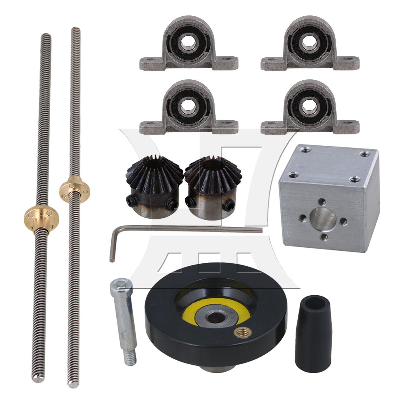 BQLZR Bearing Block Stepper Coupling Vertical 8mm Dia 30mm Lead Screw BQLZR Set