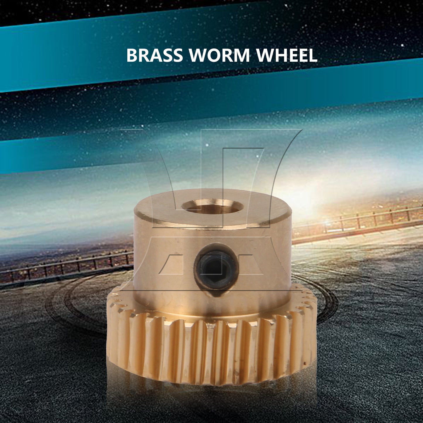 BQLZR 0.5 Modulus 1:30 Turbine Wheel+4MM Hole Dia Turbine Gear Shaft Kits for Gear