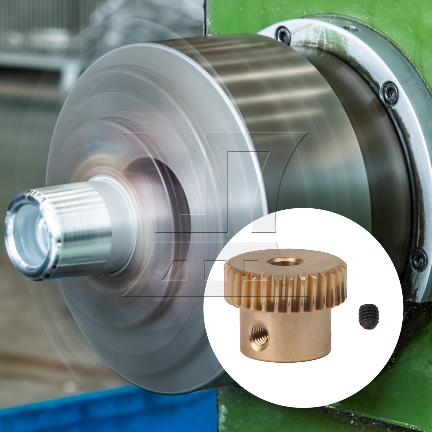 BQLZR  Ratio 0.5 Modulus 30 T Turbine Gear Wheel & 3MM Hole Dia Shaft