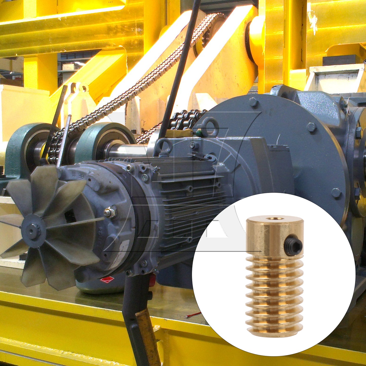 BQLZR  Ratio 0.5 Modulus 30 T Turbine Gear Wheel & 3MM Hole Dia Shaft