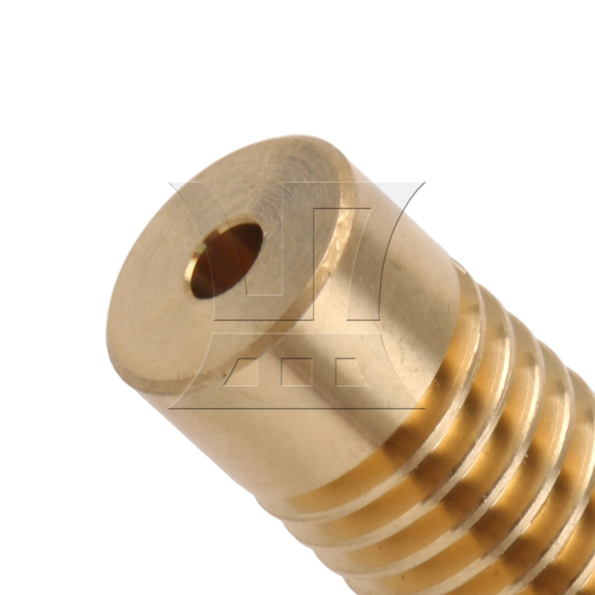 BQLZR 0.5 Modulus 0.3CM Hole Diameter Brass Turbine Gear Shaft & 60 T Turbine Gear Whe