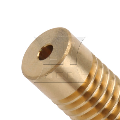BQLZR 0.5 Modulus 0.3CM Hole Diameter Brass Turbine Gear Shaft & 60 T Turbine Gear Whe