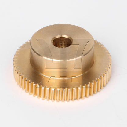 BQLZR 0.5 Modulus 0.3CM Hole Diameter Brass Turbine Gear Shaft & 60 T Turbine Gear Whe