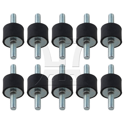 BQLZR 6mm Double Ends Screw Against-Vibration Mount Silentblock For Water Pump
