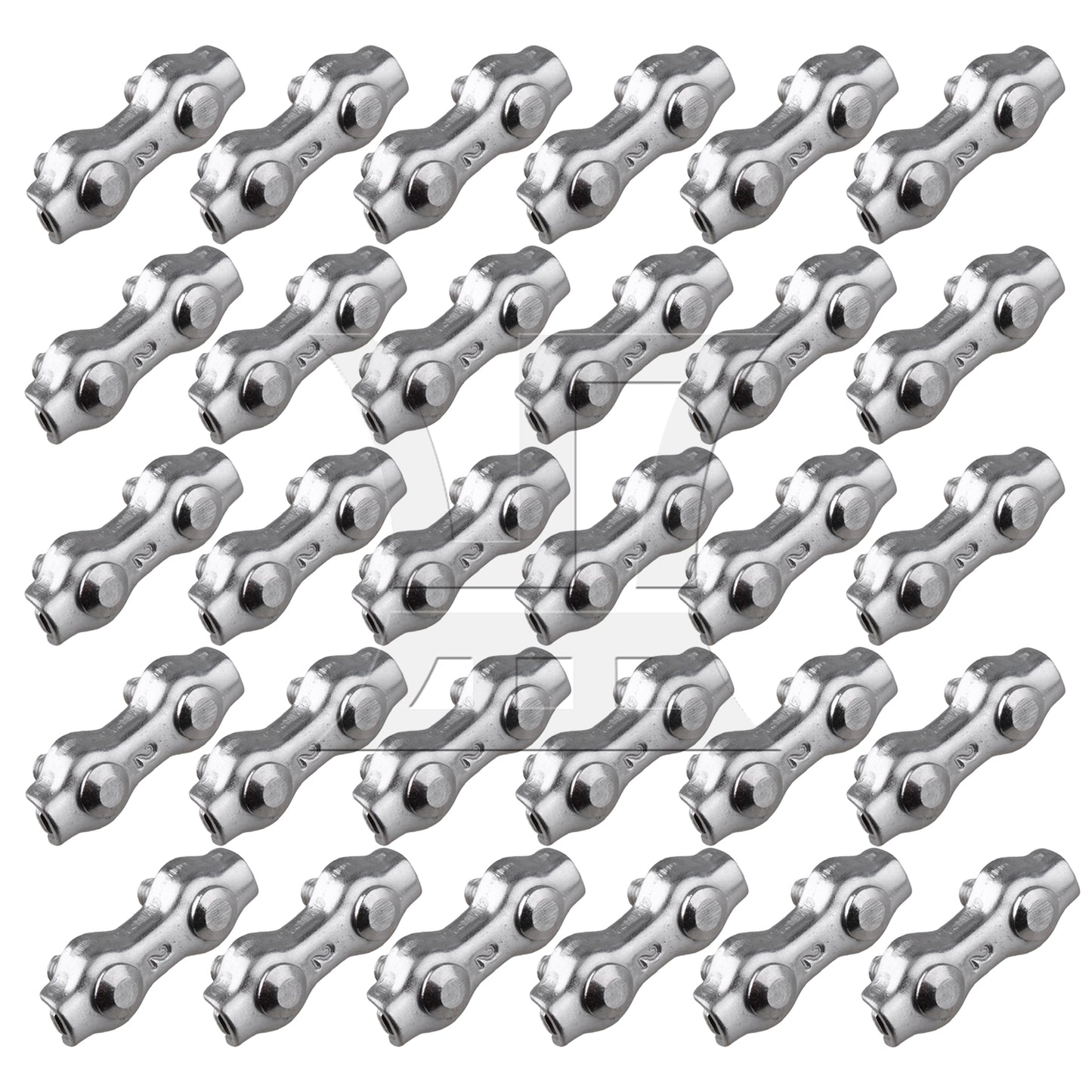 BQLZR 304 Stianless Steel Wire Rope Double Clips Clamps Buckle