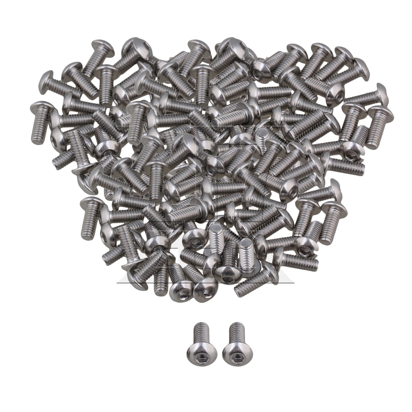 BQLZR Stainless Steel M4 Metric Hex Socket Cap Screws Bolts 10mm Thread Pack Of 50