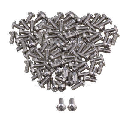 BQLZR Stainless Steel M4 Metric Hex Socket Cap Screws Bolts 10mm Thread Pack Of 50