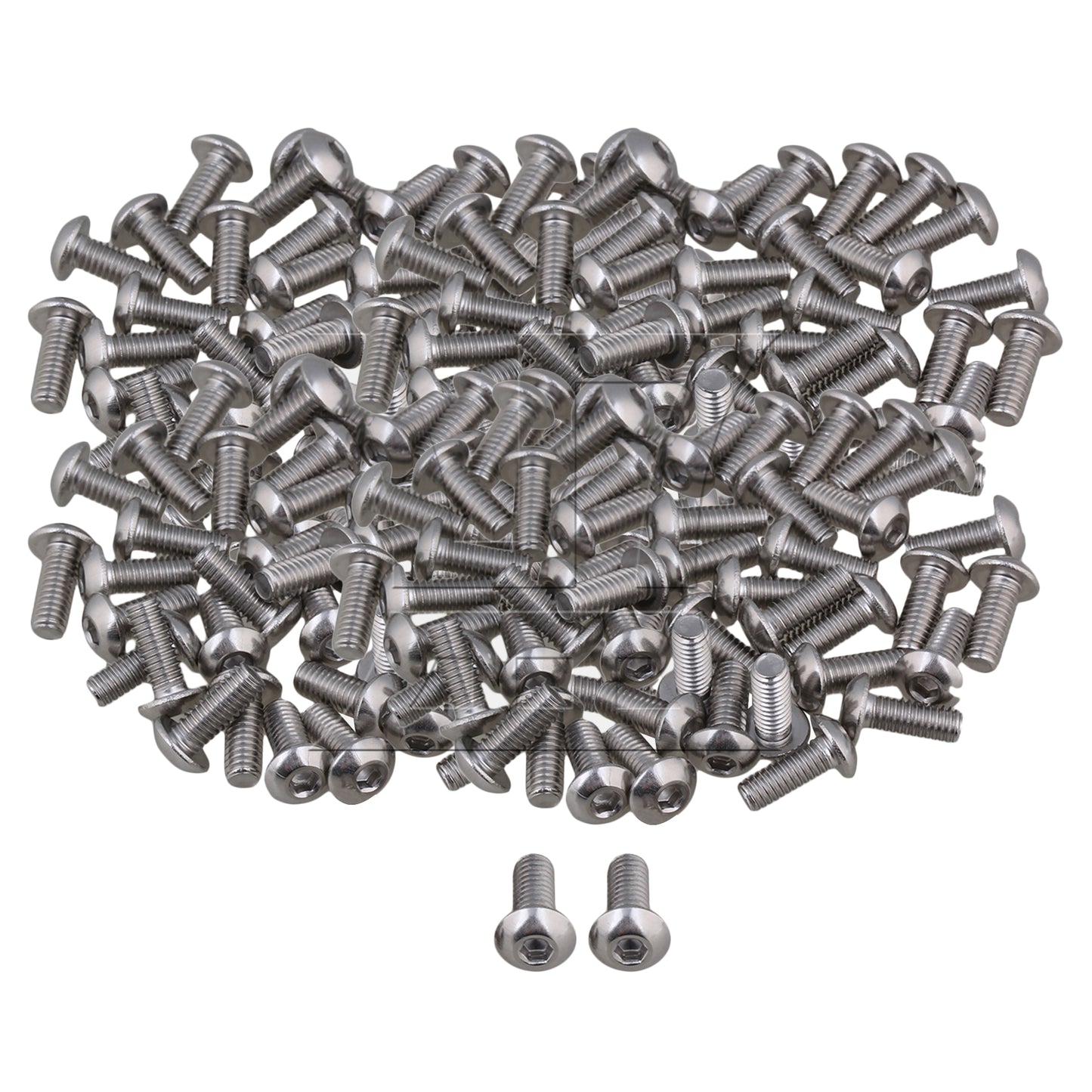 BQLZR Stainless Steel M4 Metric Hex Socket Cap Screws Bolts 10mm Thread Pack Of 50