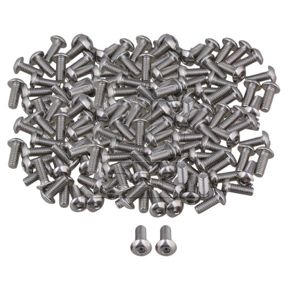 BQLZR Stainless Steel M4 Metric Hex Socket Cap Screws Bolts 10mm Thread Pack Of 50