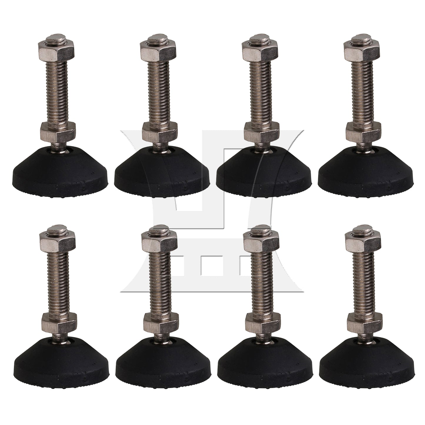 BQLZR Screw On Threaded M10x48mm Joint Furniture Adjustable Height Leveler Feet