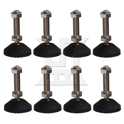 BQLZR Screw On Threaded M10x48mm Joint Furniture Adjustable Height Leveler Feet