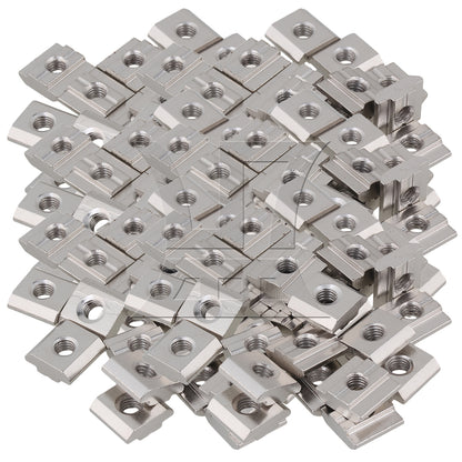 BQLZR T Sliding Nut Drop In M6 for 30 Series European Aluminum Slot Silver