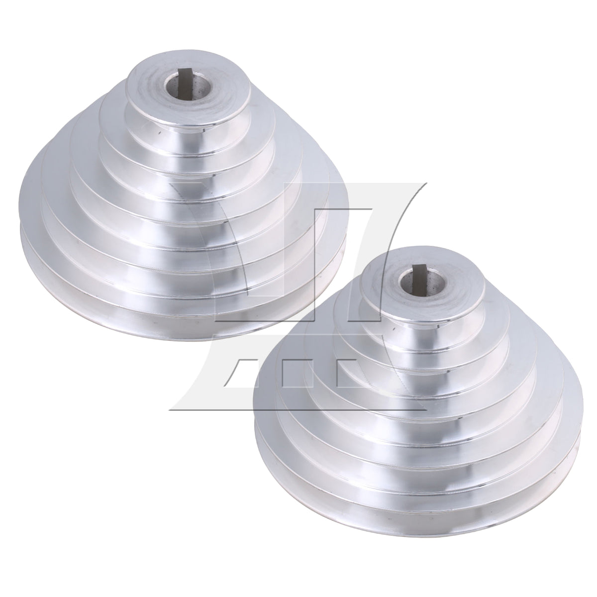 BQLZR 2x Aluminum A Type 5 Step Pulley Belt Pagoda Pulley Timing Belt 54-150mm OD